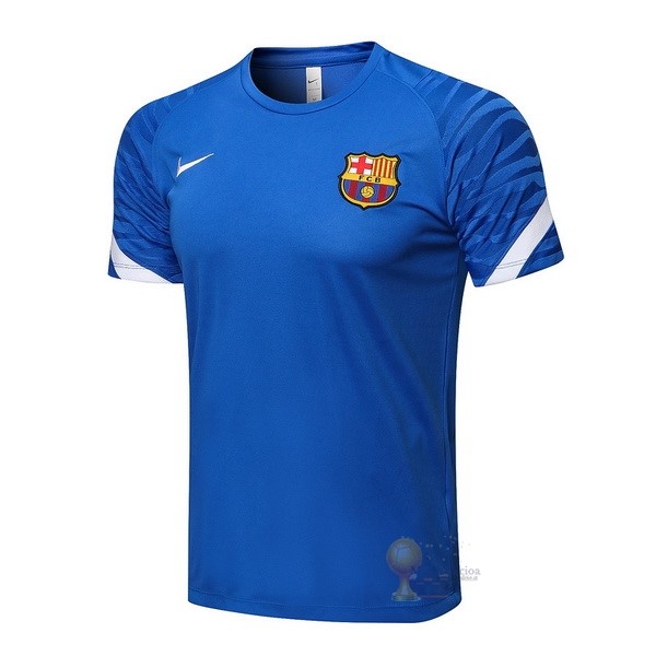 Calcio Maglie Formazione Barcellona 2021 2022 Blu Bianco