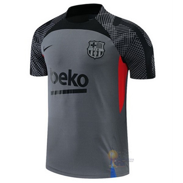 Calcio Maglie Formazione Barcellona 2022 2023 Grigio Nero