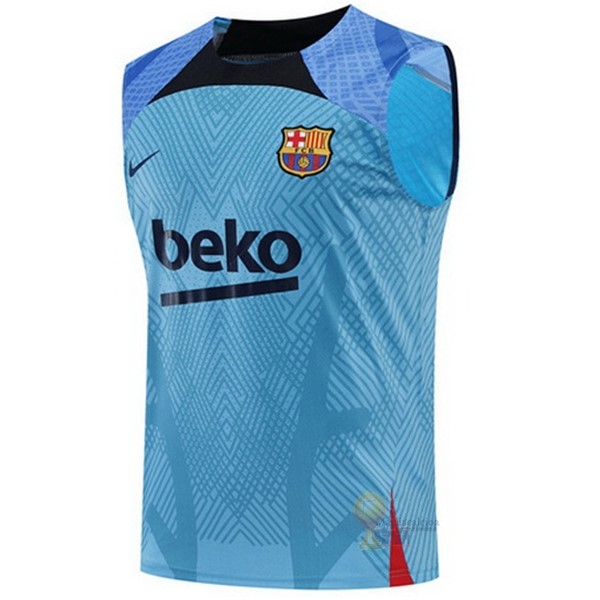 Calcio Maglie Formazione Senza Maniche Barcellona 2022 2023 I Blu