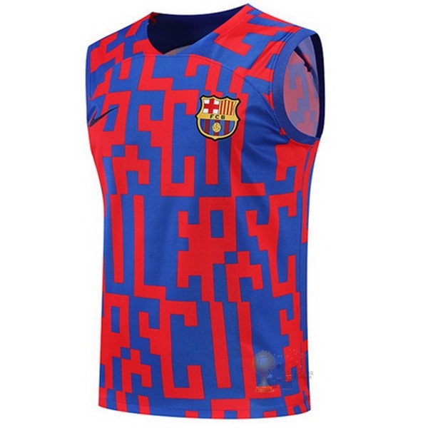 Calcio Maglie Formazione Senza Maniche Barcellona 2022 2023 Rosso Blu