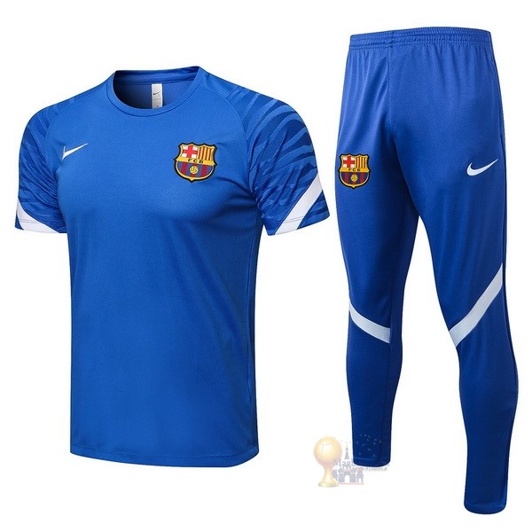 Calcio Maglie Formazione Set Completo Barcellona 2021 2022 Blu Bianco
