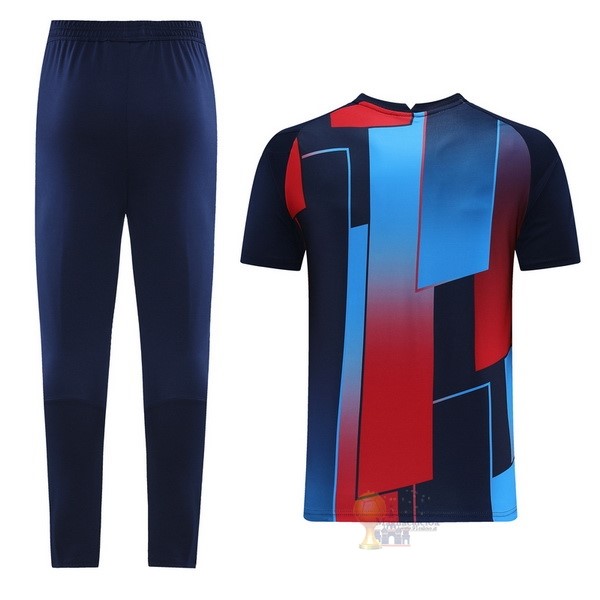 Calcio Maglie Formazione Set Completo Barcellona 2021 2022 Blu Rosso Nero