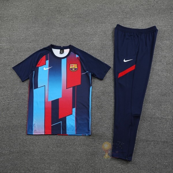 Calcio Maglie Formazione Set Completo Barcellona 2021 2022 Blu Rosso Nero