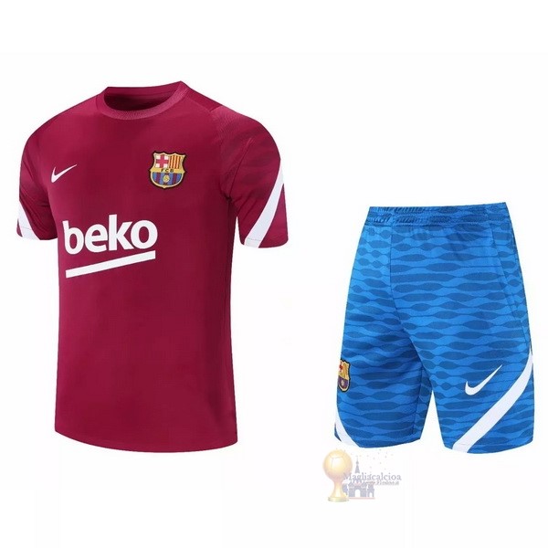 Calcio Maglie Formazione Set Completo Barcellona 2021 2022 Rosso Blu