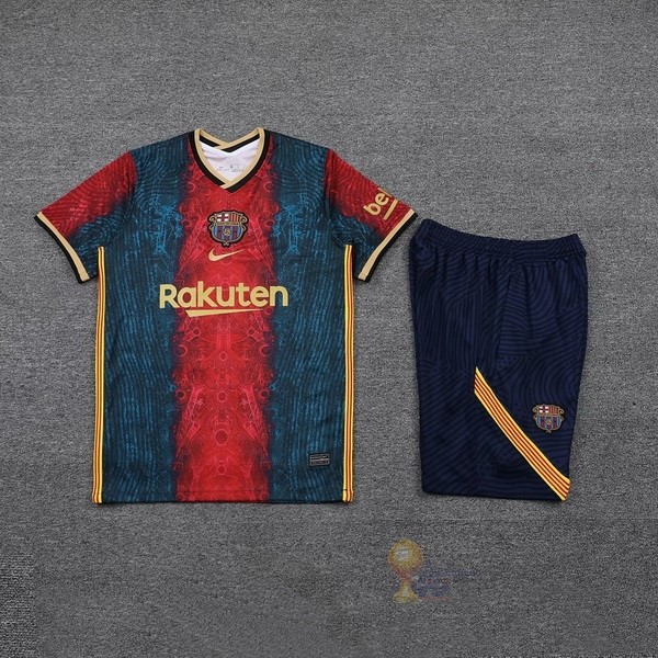 Calcio Maglie Formazione Set Completo Barcellona 2021 2022 Rosso Blu