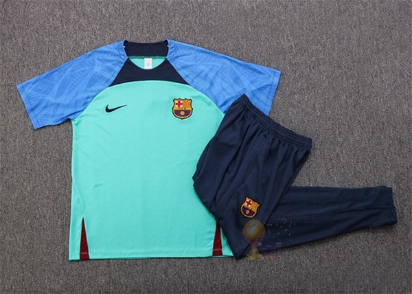 Calcio Maglie Formazione Set Completo Barcellona 2022 2023 Blu I Verde
