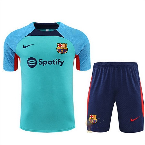 Calcio Maglie Formazione Set Completo Barcellona 2022 2023 Blu Verde Rosso