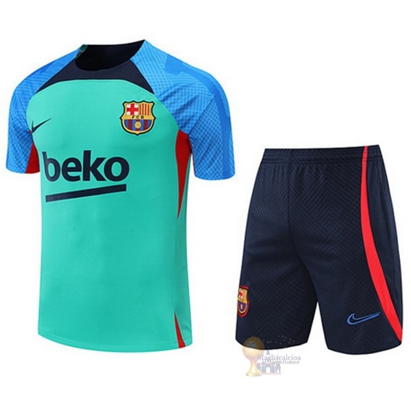 Calcio Maglie Formazione Set Completo Barcellona 2022 2023 Verde Blu Rosso