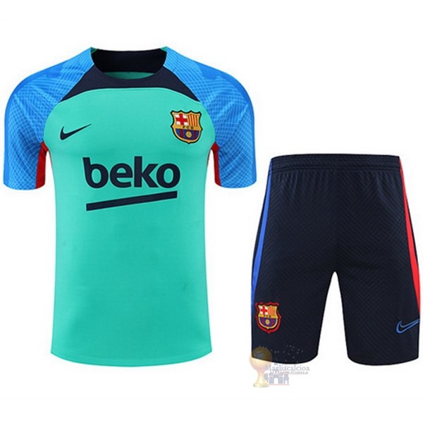 Calcio Maglie Formazione Set Completo Barcellona 2022 2023 Verde Blu Rosso