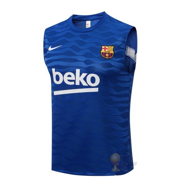 Calcio Maglie Formazione Sin Mangas Barcellona 2021 2022 Blu