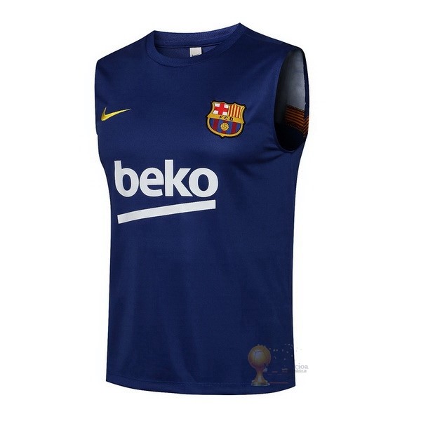 Calcio Maglie Formazione Sin Mangas Barcellona 2021 2022 Blu Navy