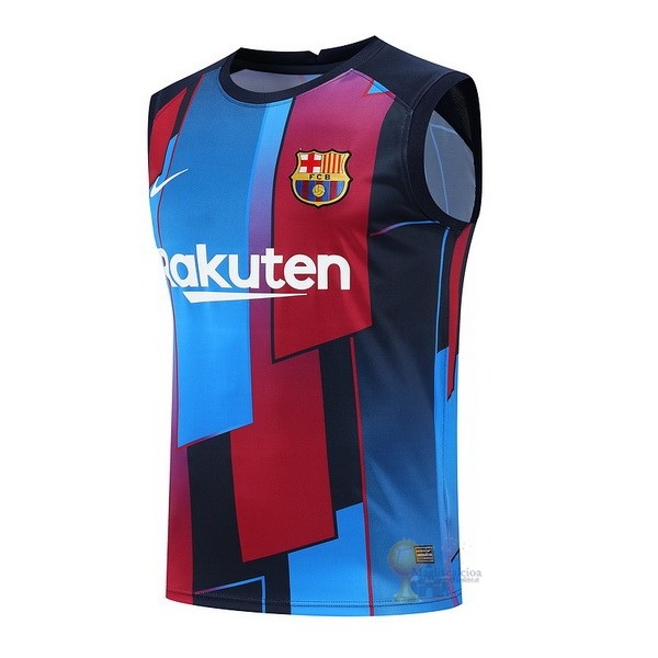 Calcio Maglie Formazione Sin Mangas Barcellona 2021 2022 Blu Rosso
