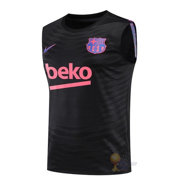 Calcio Maglie Formazione Sin Mangas Barcellona 2021 2022 Nero Purpureo