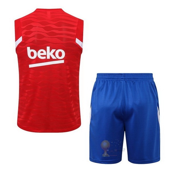 Calcio Maglie Formazione Sin Mangas Set Completo Barcellona 2021 2022 Rosso Blu