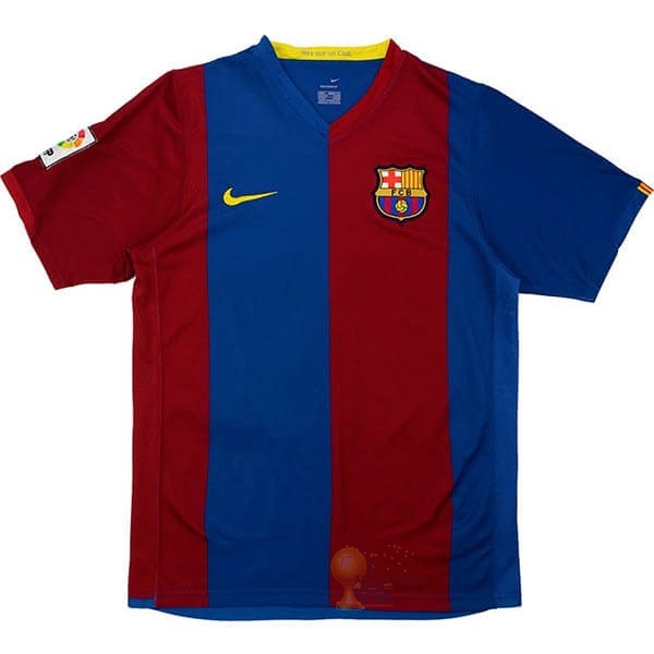 Calcio Maglie Home Maglia Barcellona Retro 2006 2007 Blu Rosso