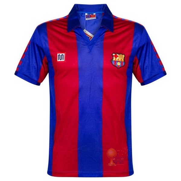 Calcio Maglie Home Maglia Barcellona Stile rétro 1982 1984 Blu Rosso