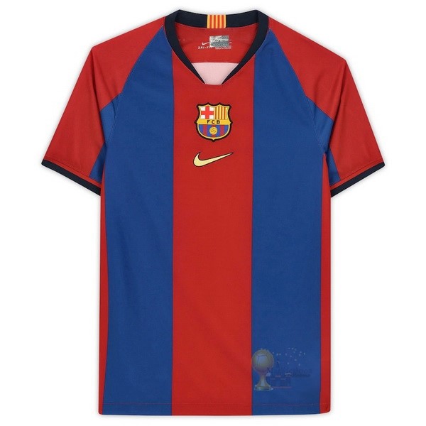 Calcio Maglie Home Maglia Barcellona Stile rétro 1998 1999 Blu Rosso