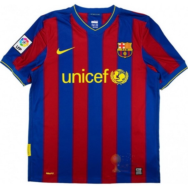 Calcio Maglie Home Maglia Barcellona Stile rétro 2009 2010 Blu Rosso