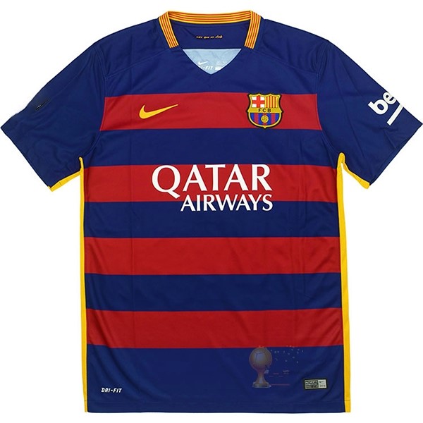 Calcio Maglie Home Maglia Barcellona Stile rétro 2015 2016 Blu Rosso