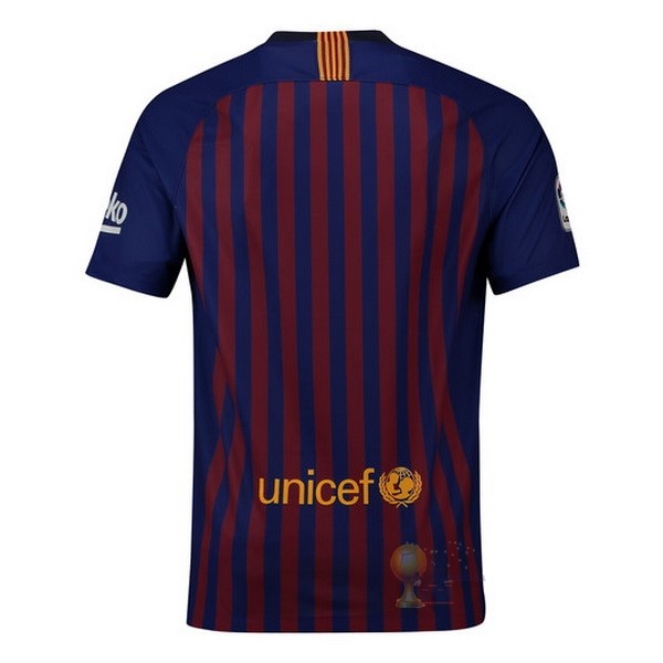 Calcio Maglie Home Maglia Barcellona Stile rétro 2018 2019 Blu Rosso