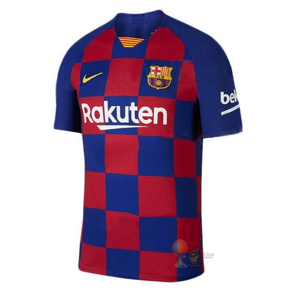 Calcio Maglie Home Maglia Barcellona Stile rétro 2019 2020 Blu Rosso