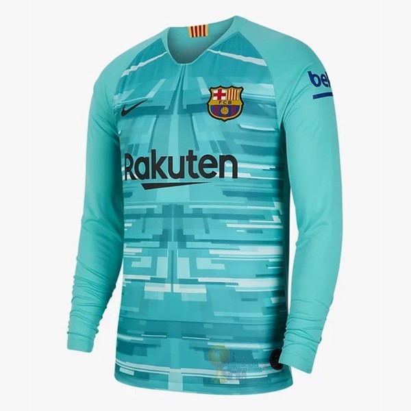 Calcio Maglie Maglia Portiere Manica lunga Barcellona 2019 2020 Verde