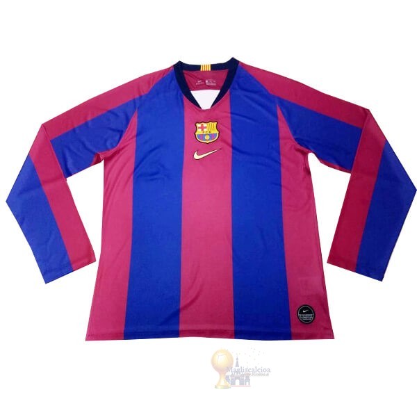 Calcio Maglie Manica lunga Barcellona 120th Blu Rosso