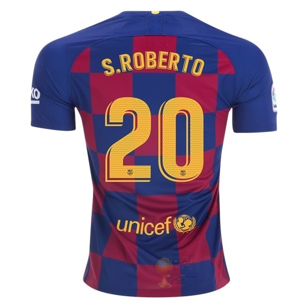 Calcio Maglie NO.20 S.Roberto Home Maglia Barcellona 2019 2020 Blu Rosso