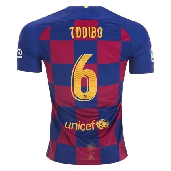 Calcio Maglie NO.6 Todibo Home Maglia Barcellona 2019 2020 Blu Rosso