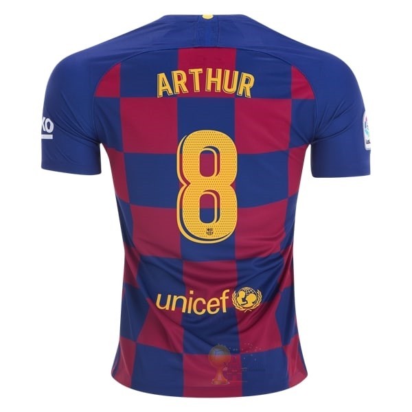 Calcio Maglie NO.8 Arthur Home Maglia Barcellona 2019 2020 Giallo