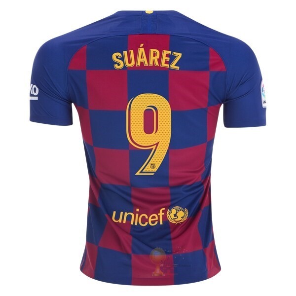 Calcio Maglie NO.9 Suarez Home Maglia Barcellona 2019 2020 Blu Rosso