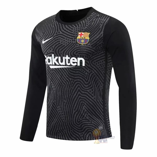 Calcio Maglie Portero Manga Larga Barcellona 2020 2021 Nero