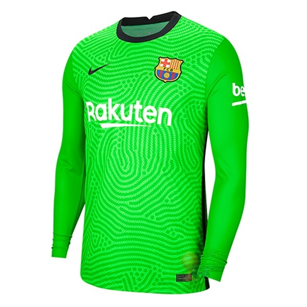 Calcio Maglie Portiere Manica lunga Barcellona 2020 2021 Verde