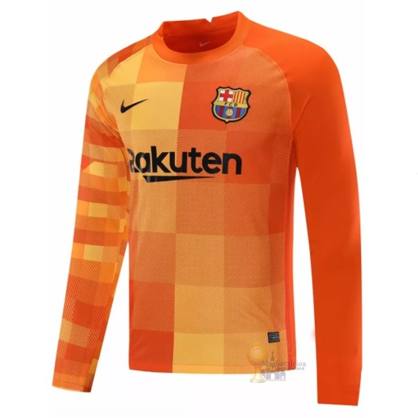 Calcio Maglie Portiere Manica lunga Barcellona 2021 2022 Arancione