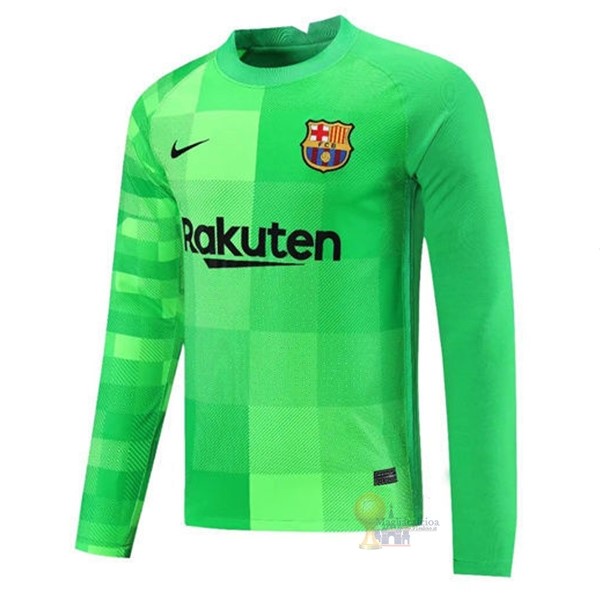 Calcio Maglie Portiere Manica lunga Barcellona 2021 2022 Verde