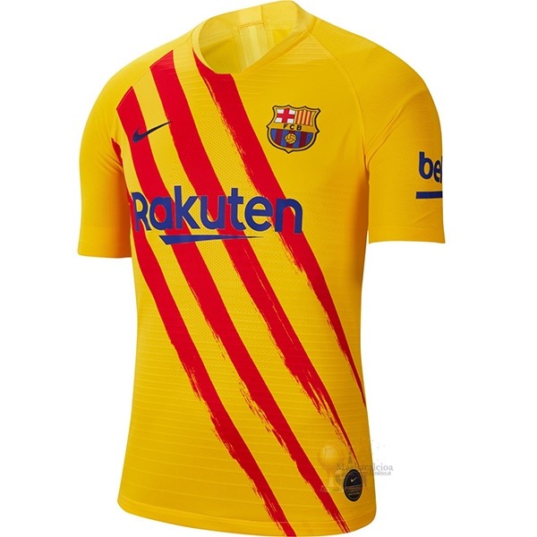 Calcio Maglie Thailandia Fourth Maglia Barcellona 2020 2021 Giallo