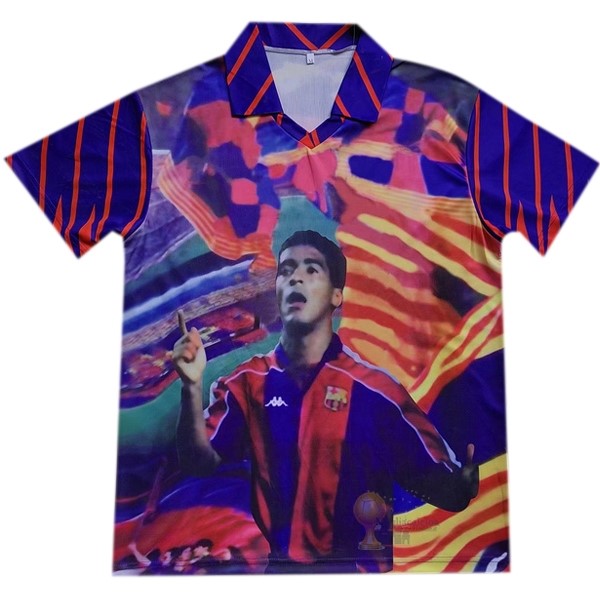 Calcio Maglie speciale Maglia Barcellona Stile rétro 1993 1994 Blu Rosso