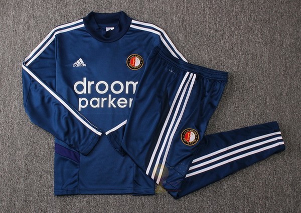Calcio Maglie Tuta Presentazione Feyenoorod Rotterdam 2019 2020 Blu Bianco
