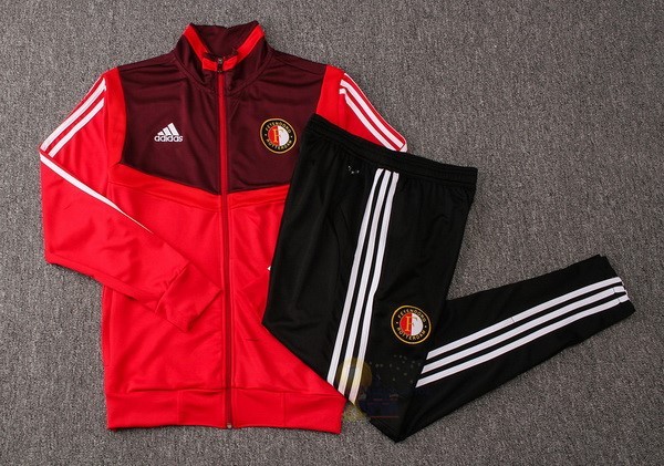 Calcio Maglie Tuta Presentazione Feyenoorod Rotterdam 2019 2020 Rosso Navy