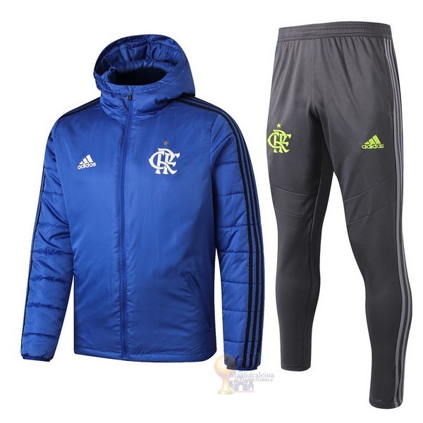 Calcio Maglie Giù Giacca Set Completo Flamengo 2019 2020 Blu