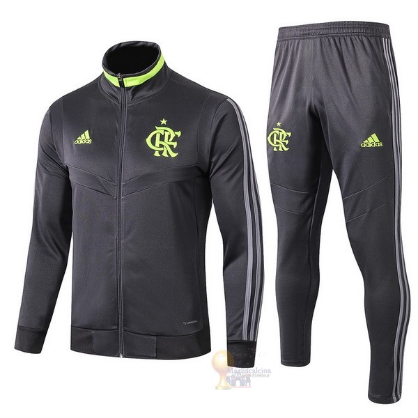 Calcio Maglie Tuta Presentazione Flamengo 2019 2020 Grigio Navy