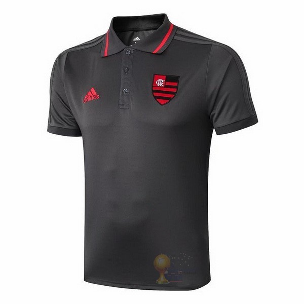 Calcio Maglie Polo Flamenco 2019 2020 Grigio Rosso