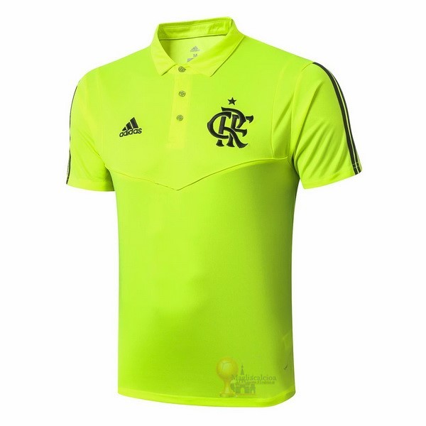Calcio Maglie Polo Flamenco 2019 2020 Verde FluOroescente