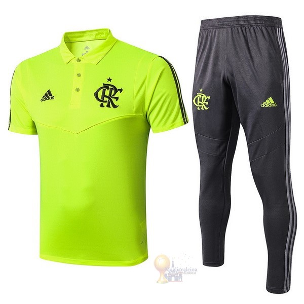 Calcio Maglie Set Completo Polo Flamengo 2019 2020 Verde