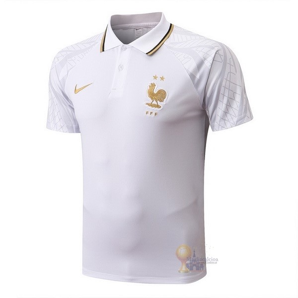Calcio Maglie Polo Francia 2022 Bianco