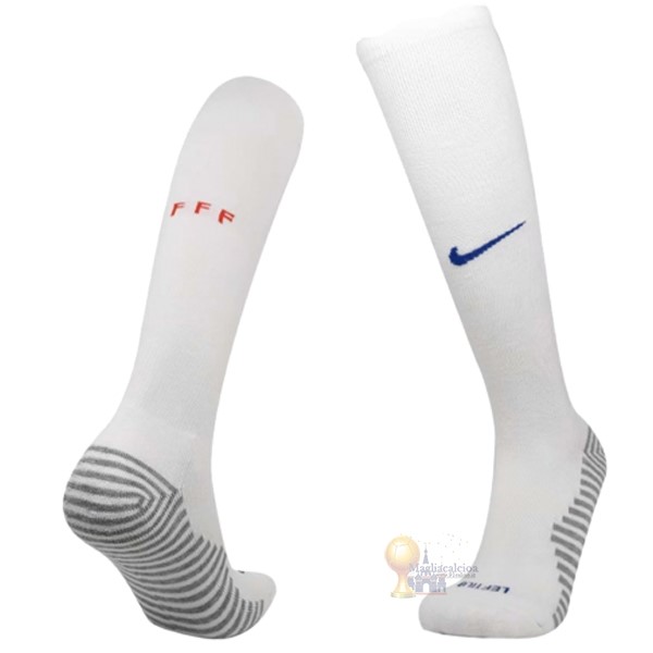 Calcio Maglie Away Calzettoni Francia 2020 Bianco