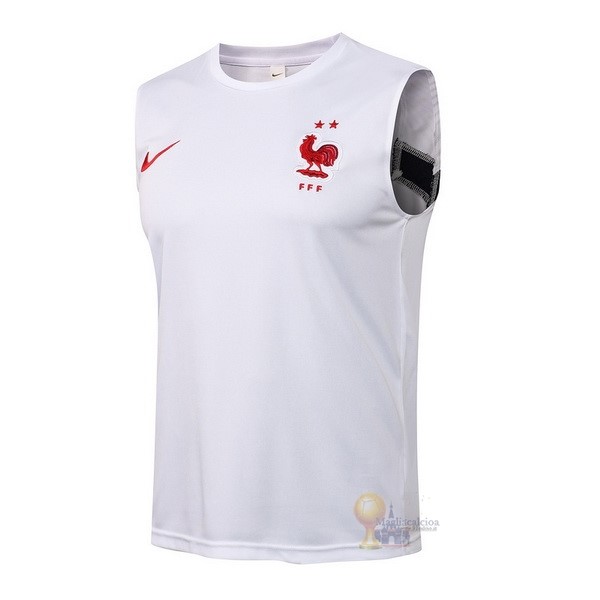 Calcio Maglie Formazione Sin Mangas Francia 2021 Bianco