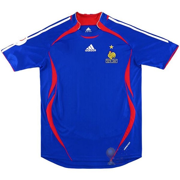 Calcio Maglie Home Maglia Francia Stile rétro 2006 Blu