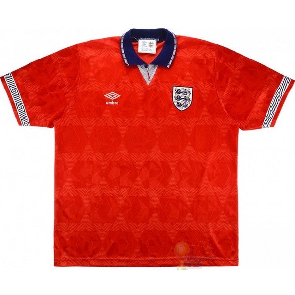 Calcio Maglie Away Maglia Inghilterra Stile rétro 1990 Rosso