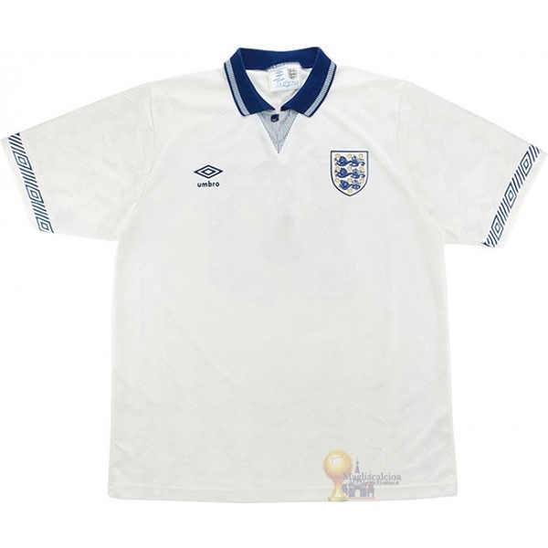 Calcio Maglie Home Maglia Inghilterra Stile rétro 1990 Bianco